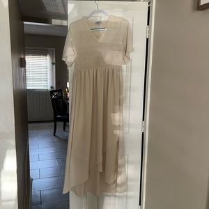 Boutique Cream Maxi Dress